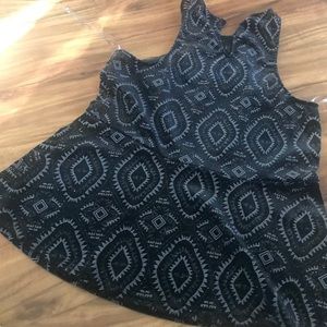 Black and grey blouse